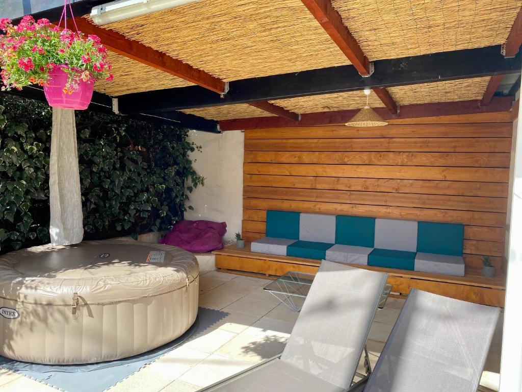Posezení v ubytování Appartement