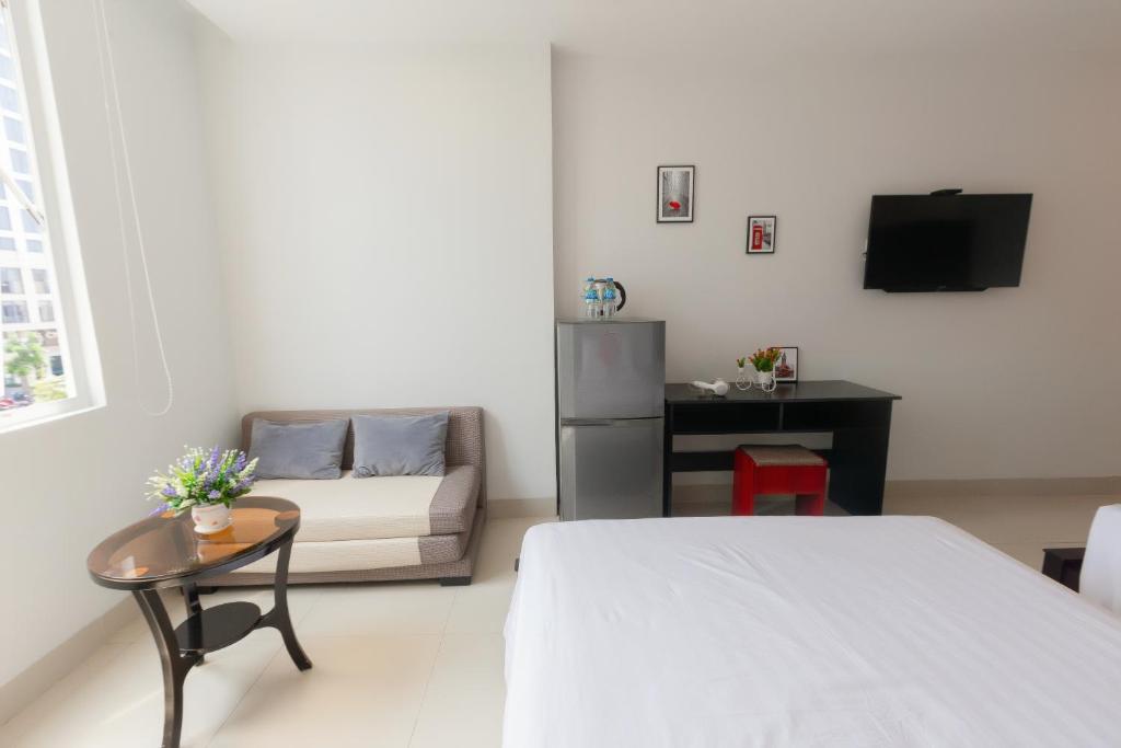 Postelja oz. postelje v sobi nastanitve KEVIN HOTEL