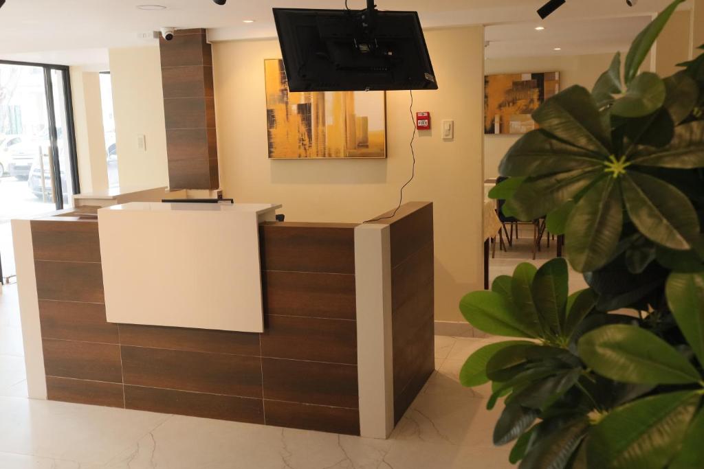 TV a/nebo společenská místnost v ubytování Hotel Sada