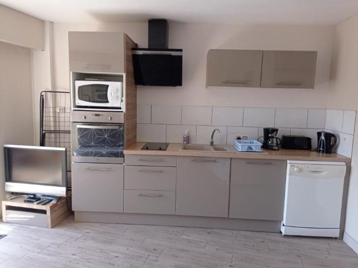 Kuchyňa alebo kuchynka v ubytovaní Charmant studio fonctionnel avenue des alliés