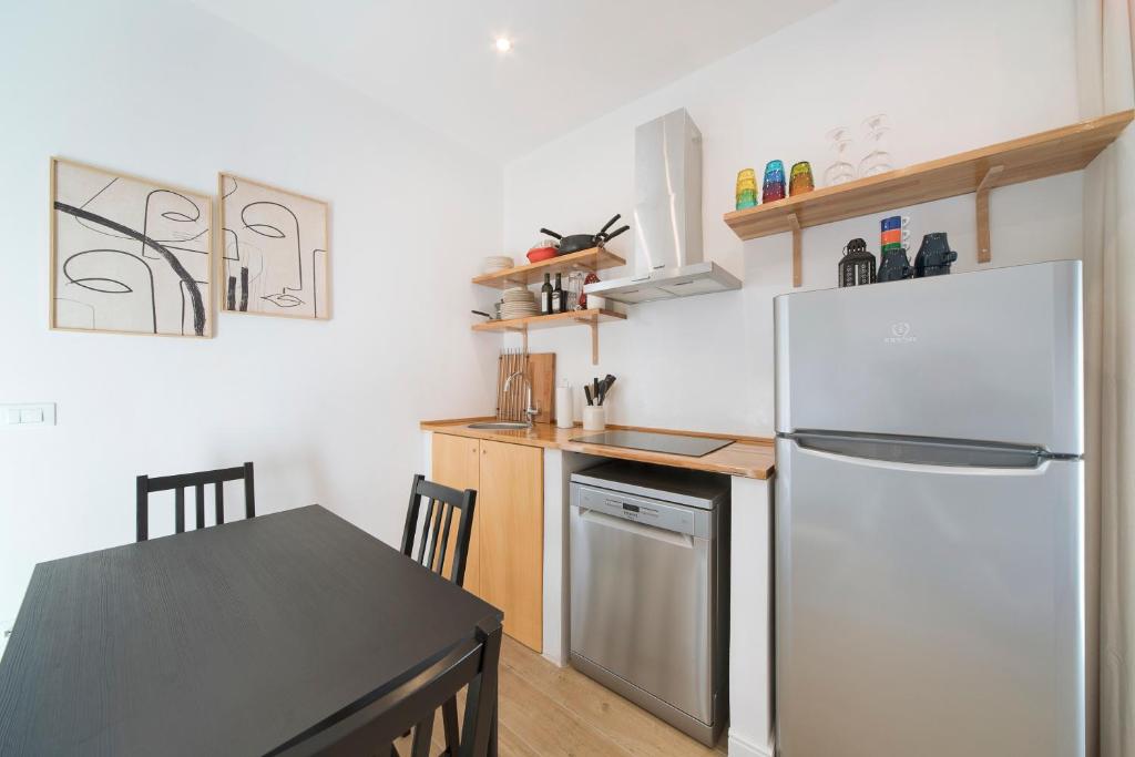 A kitchen or kitchenette at Incantevole Veranda Panoramica