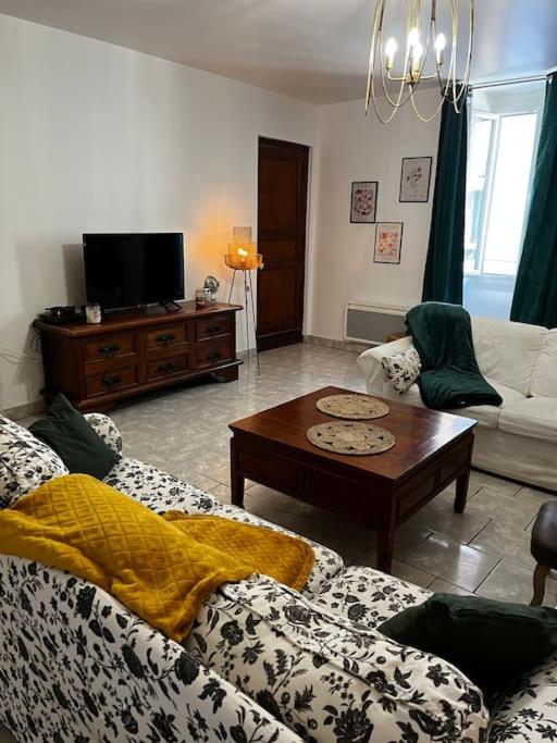 Telewizja i/lub zestaw kina domowego w obiekcie Petit paradis dans l'aveyron