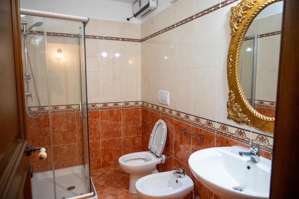 Koupelna v ubytování Corcioli B&B