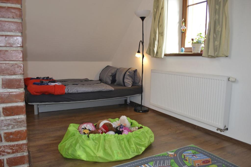 Area soggiorno di apartmán pod Ještědem