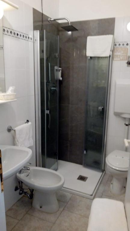 Koupelna v ubytování Hotel Cinzia