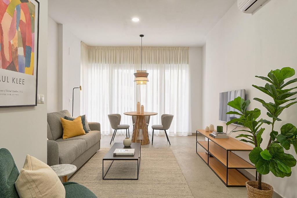 Posezení v ubytování Soho Apartments in Malaga by Solaga Holiday Homes