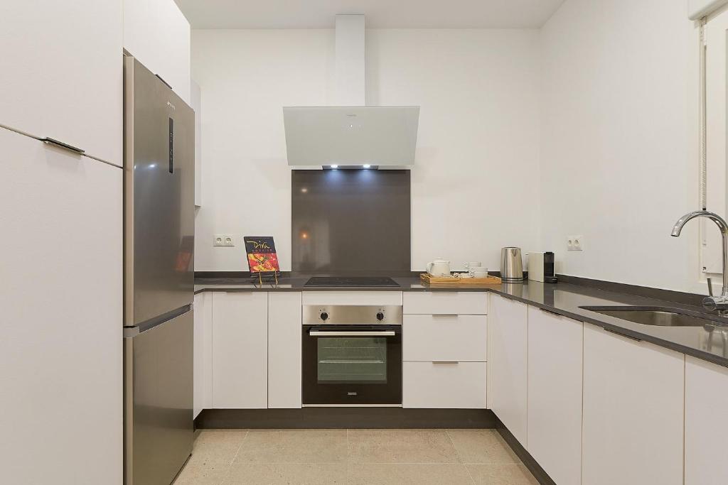 Kuchyň nebo kuchyňský kout v ubytování Soho Apartments in Malaga by Solaga Holiday Homes