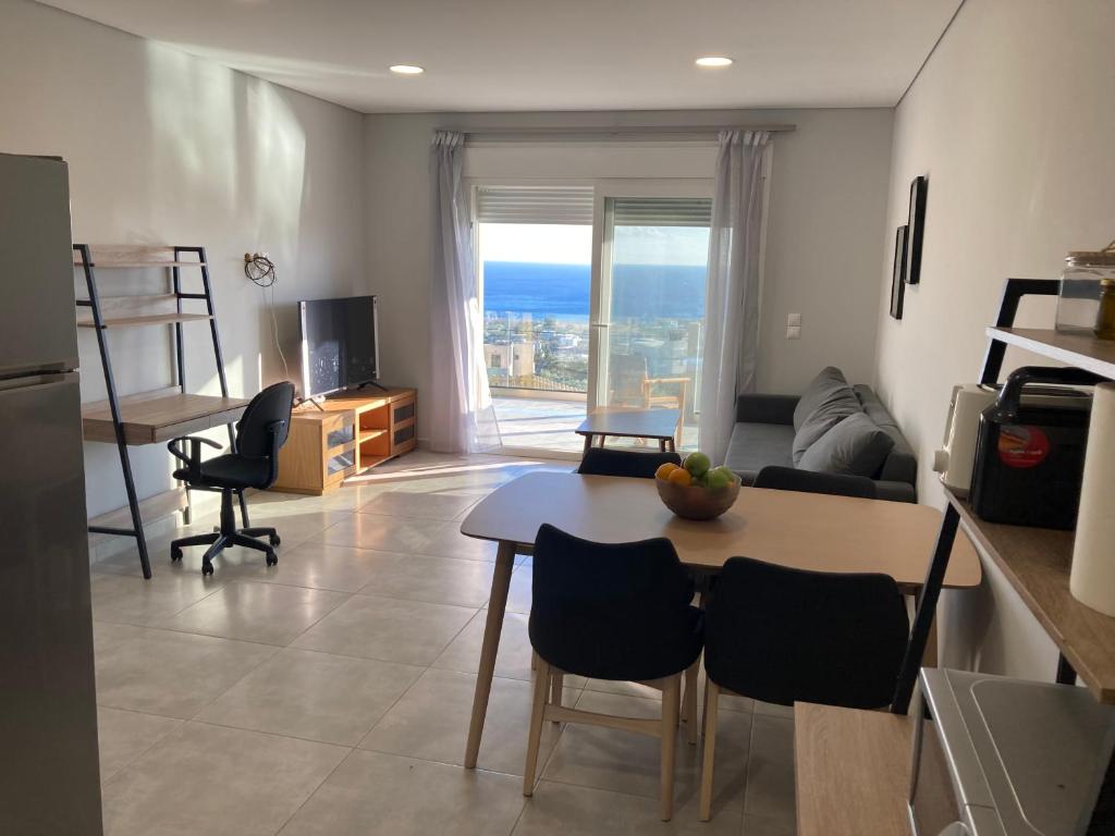 A kitchen or kitchenette at Zax sea view villas