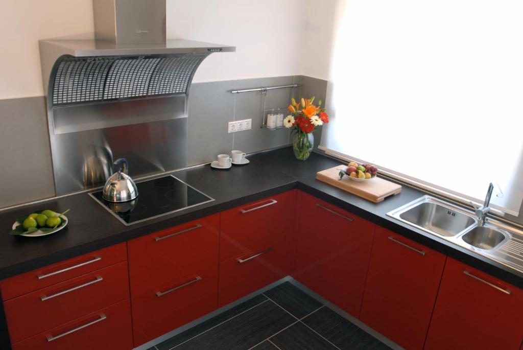 Küche/Küchenzeile in der Unterkunft Villa Belvedere apartment 4