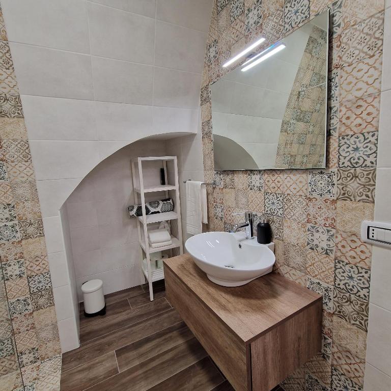 Koupelna v ubytování B&B Il Rosone