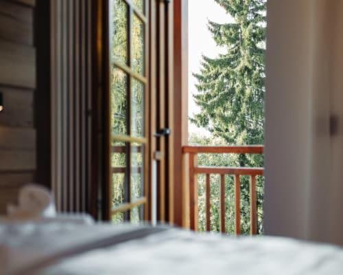 Postel nebo postele na pokoji v ubytování Hotel Leonard