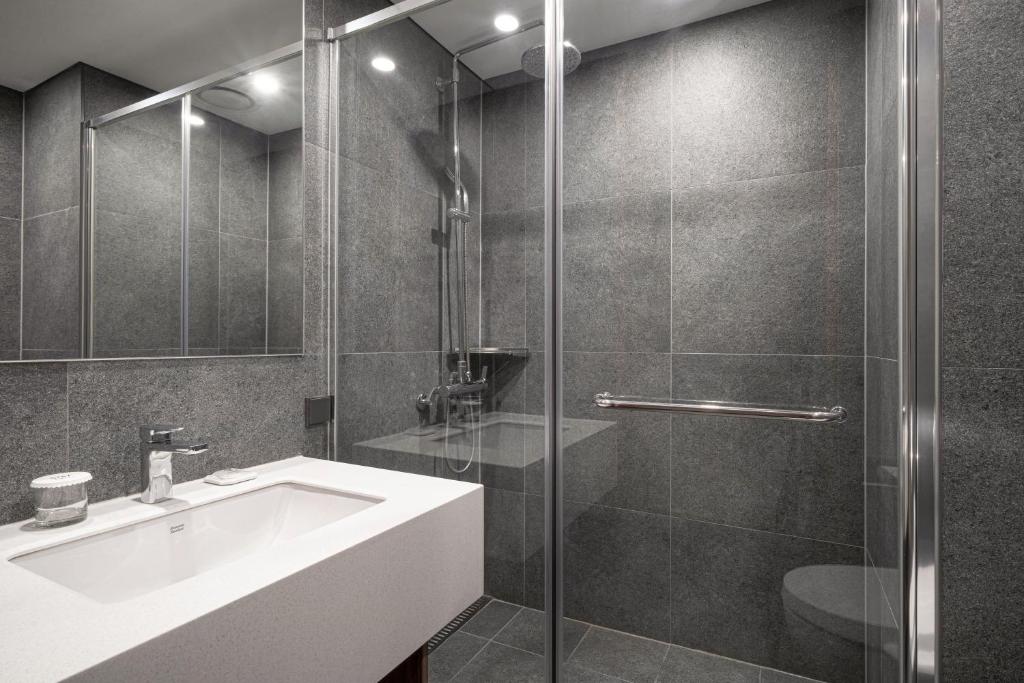 Koupelna v ubytování Staz Hotel Ulsan