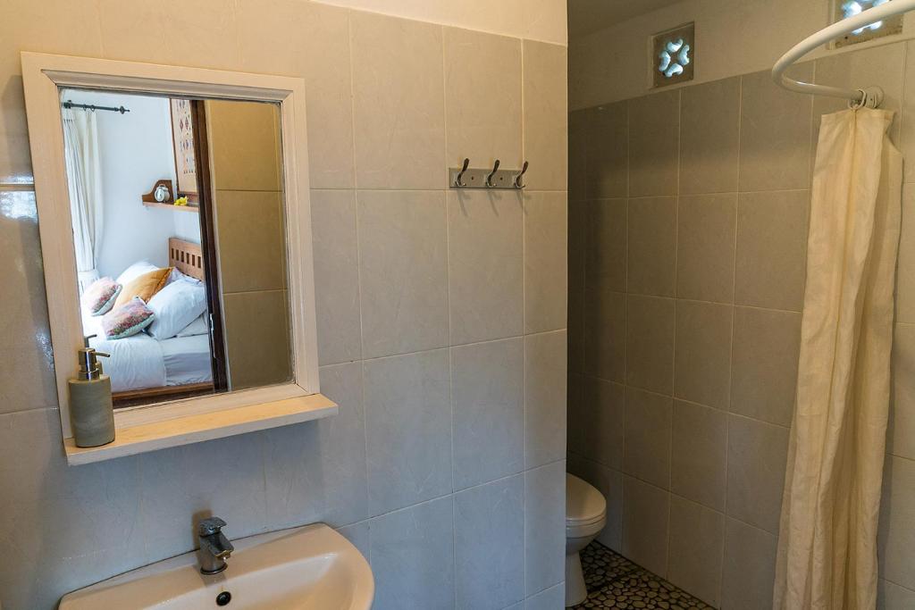Koupelna v ubytování Buddha Homestay