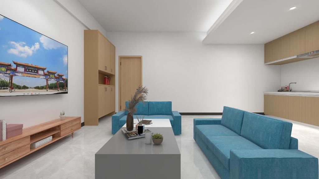 Posezení v ubytování Foshan Laide Apartment