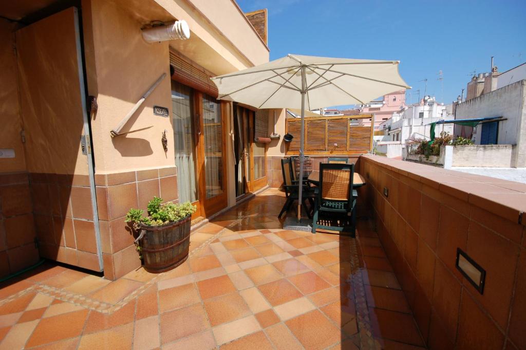 Balkón nebo terasa v ubytování Sitges Apartment