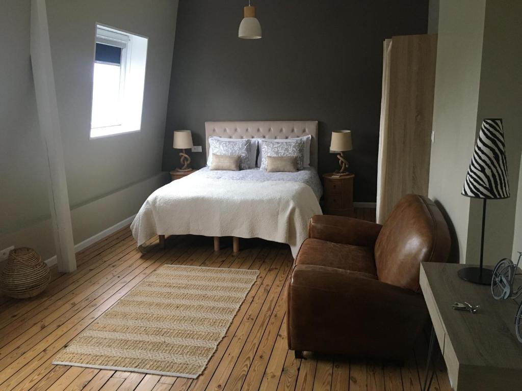 Postel nebo postele na pokoji v ubytování Maison Ulysse