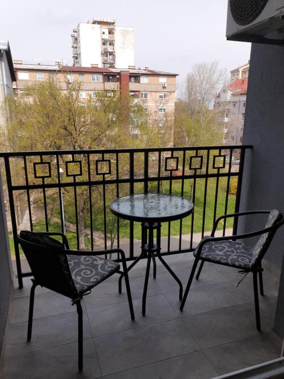 Balkón nebo terasa v ubytování Apartman N&N
