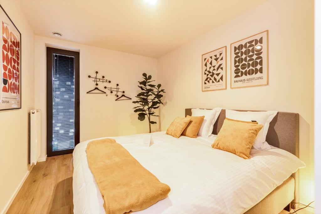 Postel nebo postele na pokoji v ubytování Flat Walnes