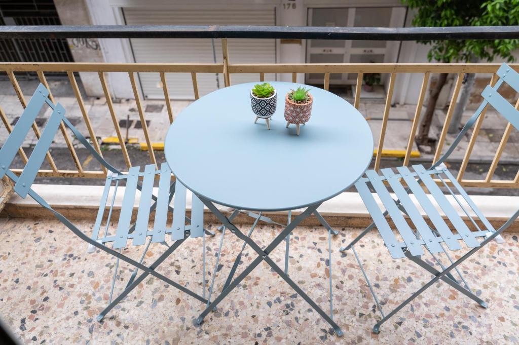 Balkón nebo terasa v ubytování Amalthia Apartment Piraeus