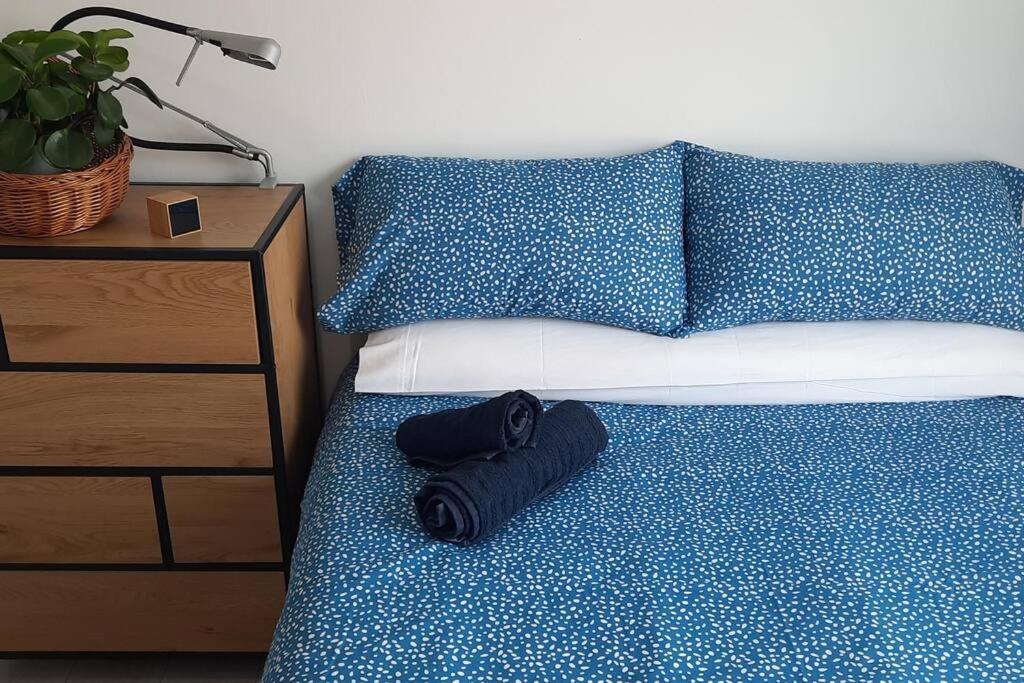 Postel nebo postele na pokoji v ubytování Soleado apartamento con garaje