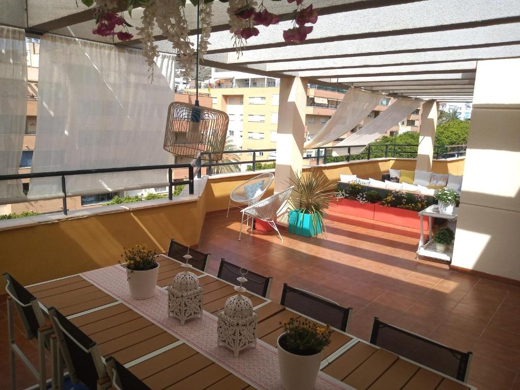 Balkon lub taras w obiekcie Atico Torremolinos