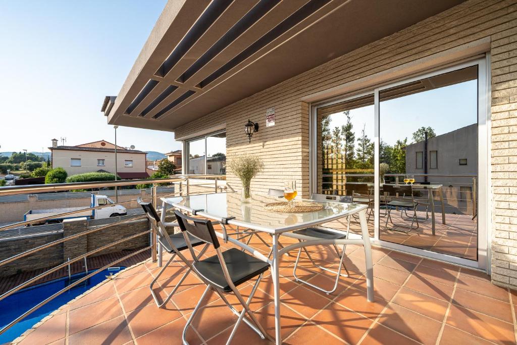 Balkón nebo terasa v ubytování Villa Luxury Rock Tirri