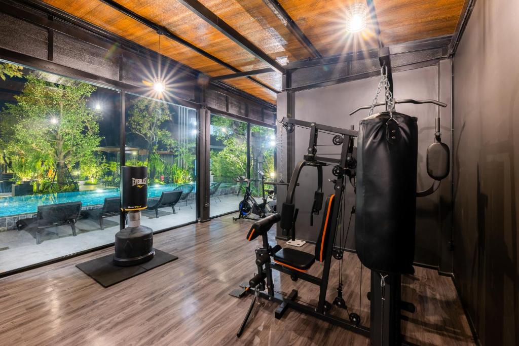 Fitness centrum a/nebo fitness zařízení v ubytování The View Chiang Dao