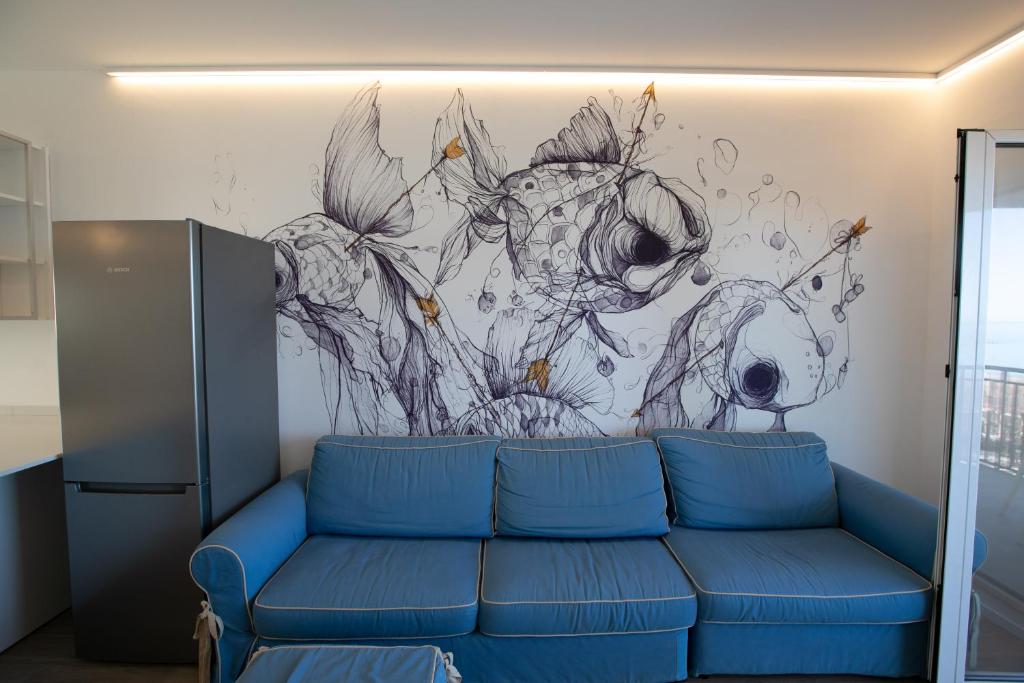 A seating area at D Suite Fronte Mare