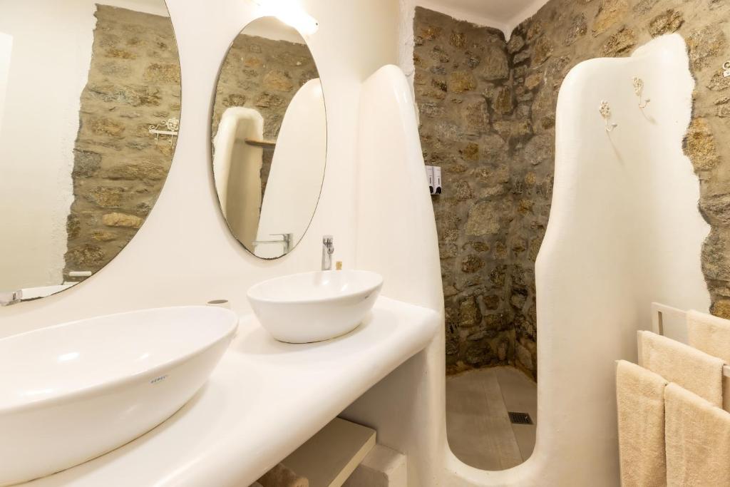 Koupelna v ubytování Mykonos Psarou Place