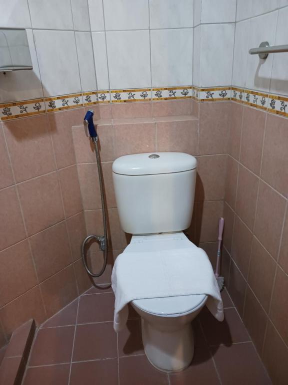 Koupelna v ubytování AeCOTEL
