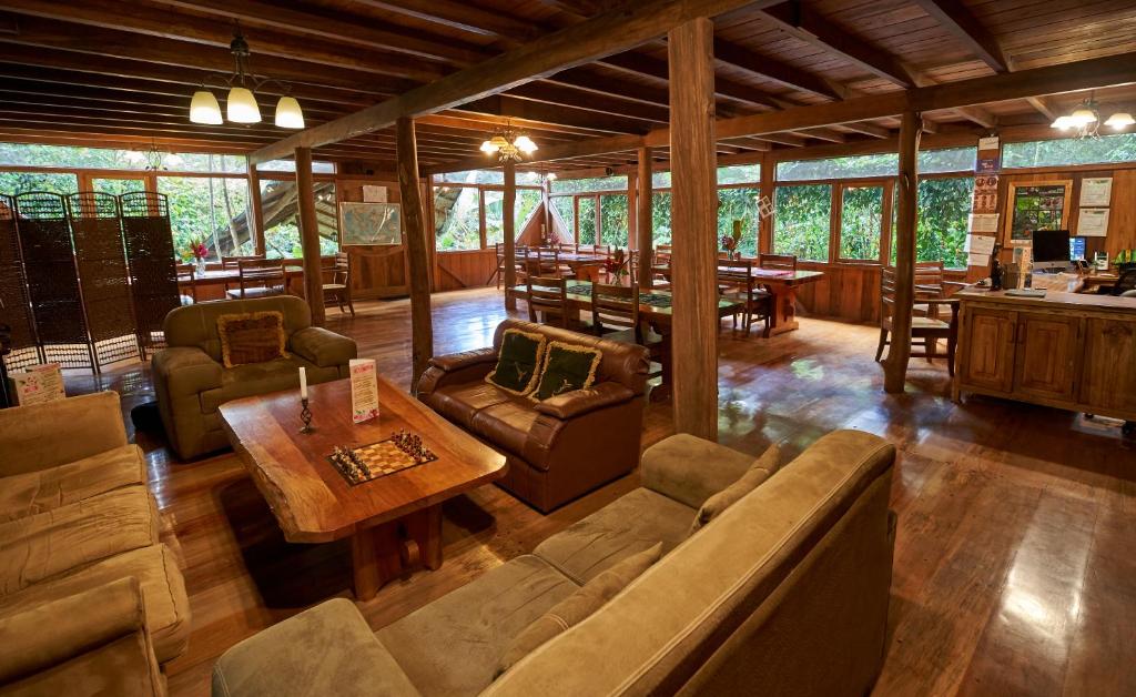 Posezení v ubytování Casa Divina Eco Lodge