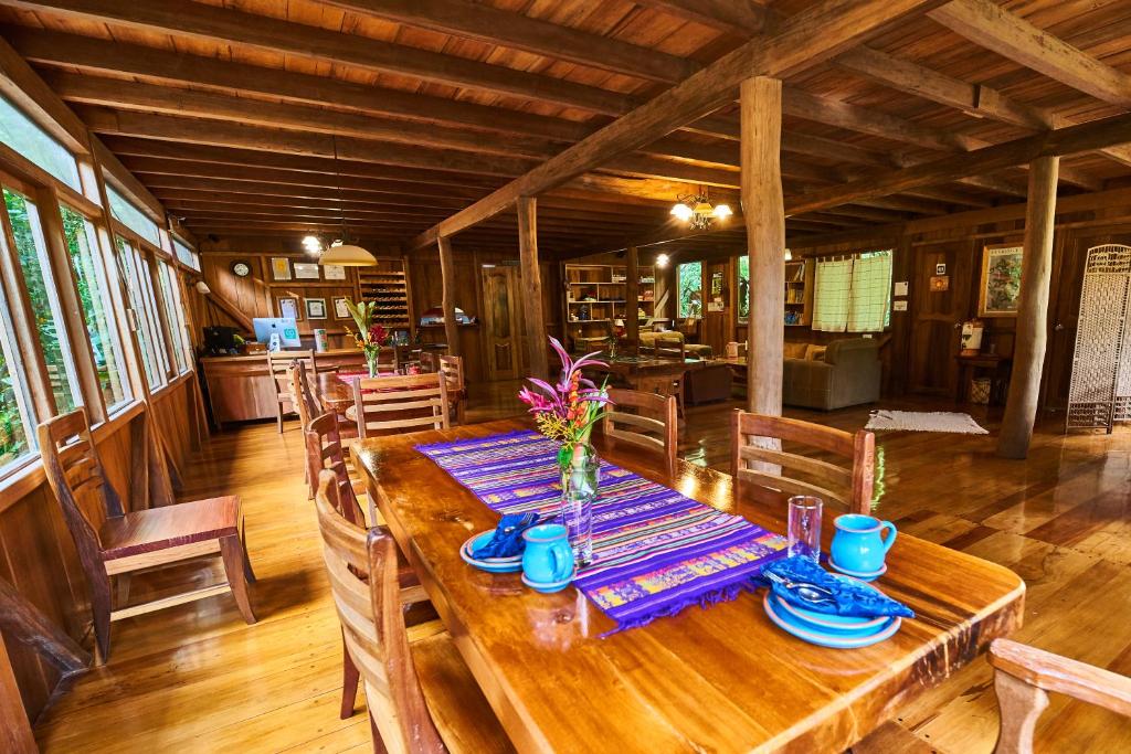 Restaurace v ubytování Casa Divina Eco Lodge