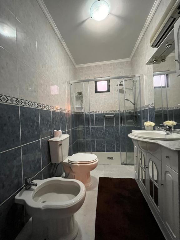 Koupelna v ubytování Casa de Sergude