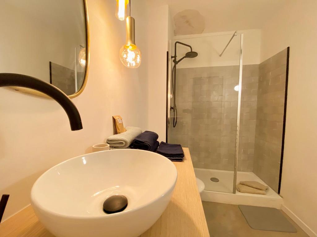 Kúpeľňa v ubytovaní Appartement cosy avec balcon