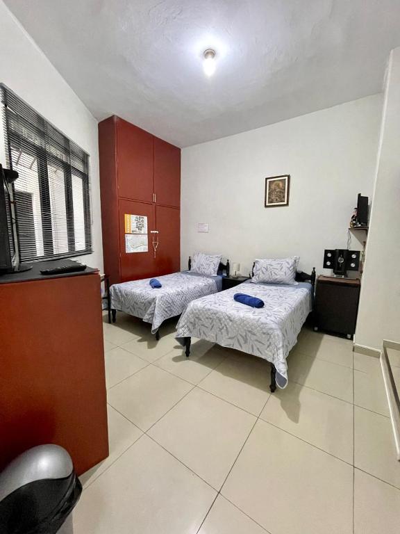 Postel nebo postele na pokoji v ubytování Barranco monumental