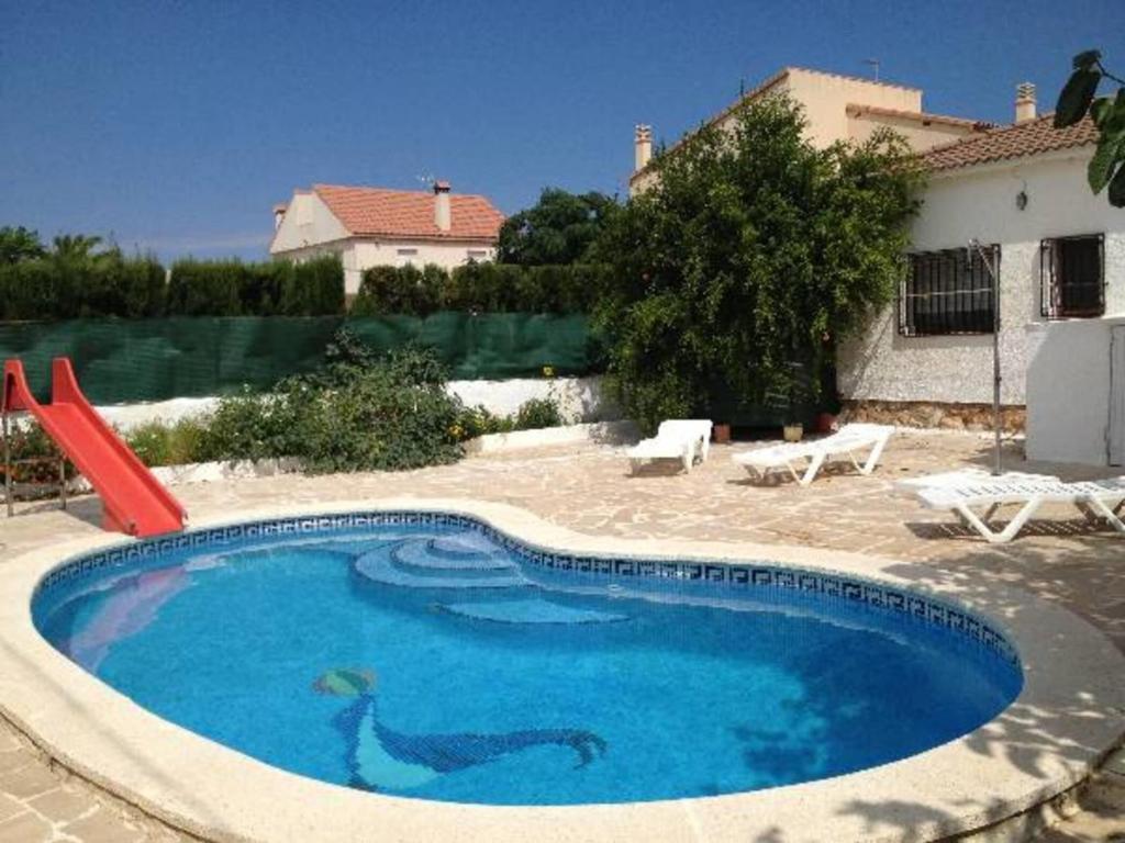 Bazén v ubytovaní Costa Dorada: Villa à L'Ametlla de Mar - Piscine Privée, Proche Plage, Tout Confort - ES-221-5 alebo v jeho blízkosti