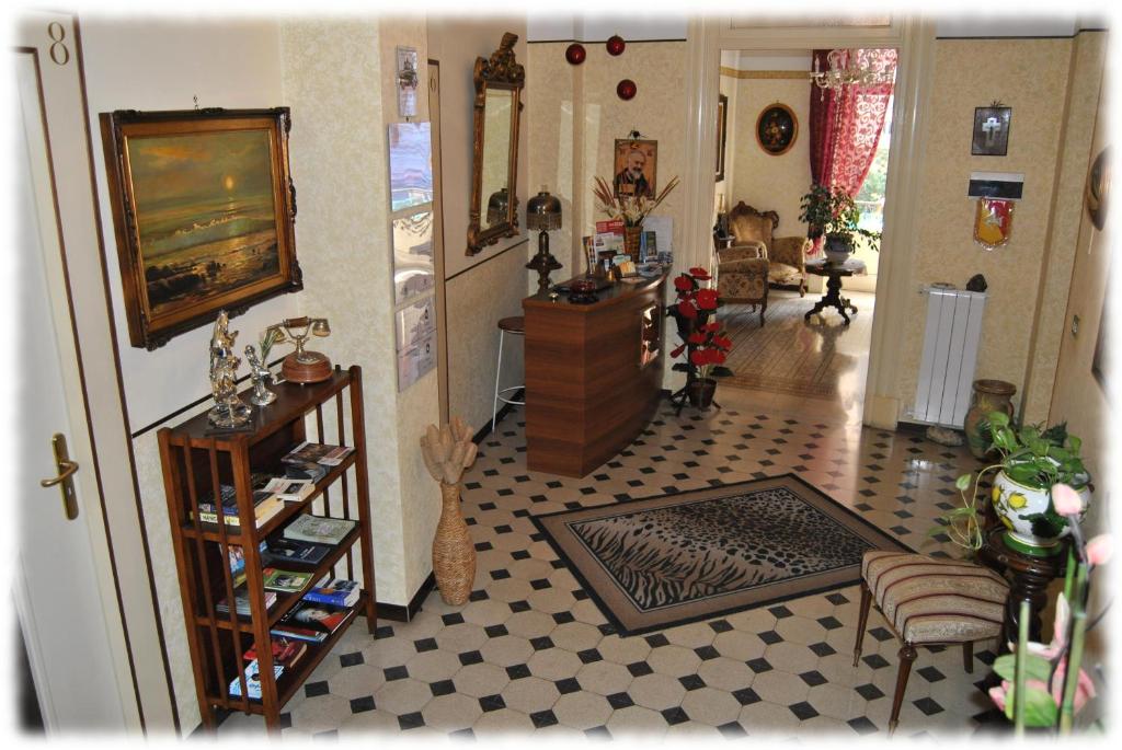 a view of a living room with a living room at Bed and Breakfast D'Angelo in Palermo