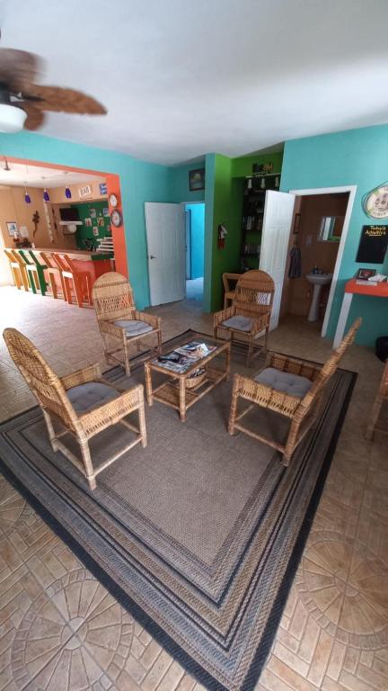Posezení v ubytování Castaways Villa