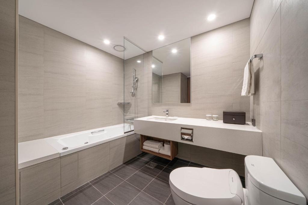 Koupelna v ubytování Staz Hotel Ulsan