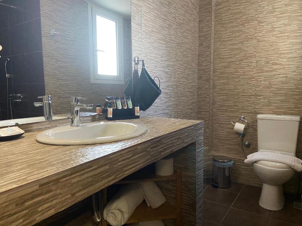 Koupelna v ubytování Connect Suites