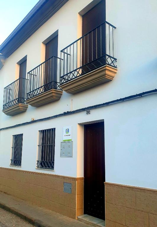 Balkón alebo terasa v ubytovaní La Casona de Alba