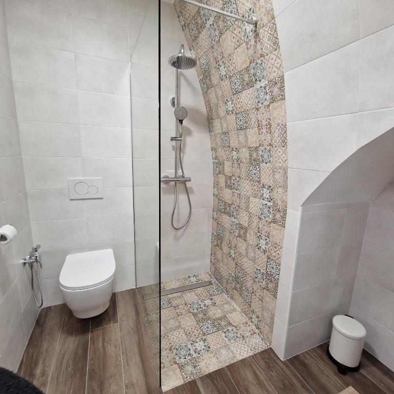 Koupelna v ubytování B&B Il Rosone