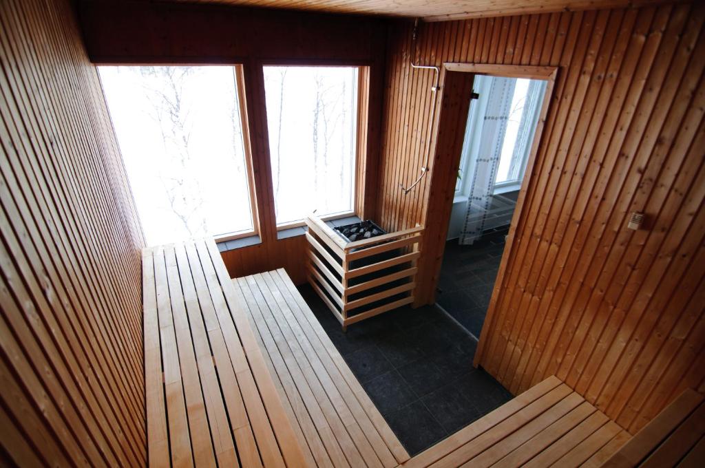 Posezení v ubytování Hornavan Hotell