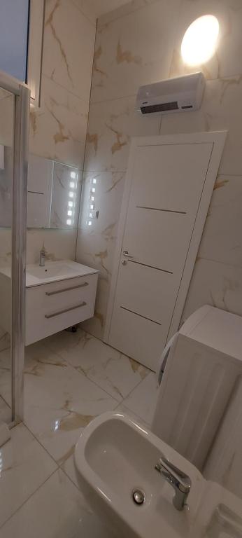 Koupelna v ubytování Apartman Lane
