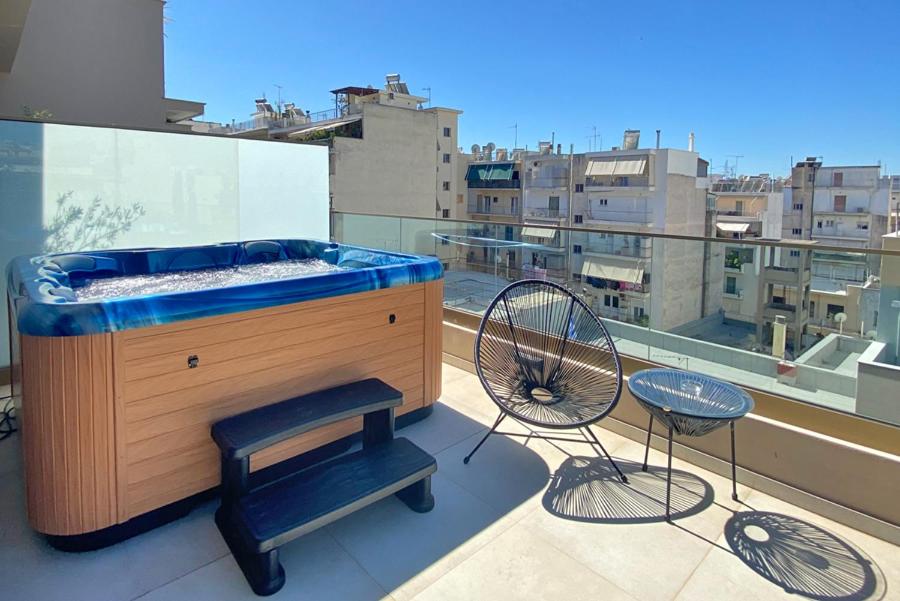 Balkón nebo terasa v ubytování Athens Platinum Rooms and Suites