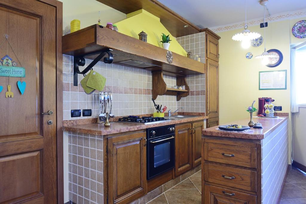 Kuchyň nebo kuchyňský kout v ubytování Bed And Breakfast Montino