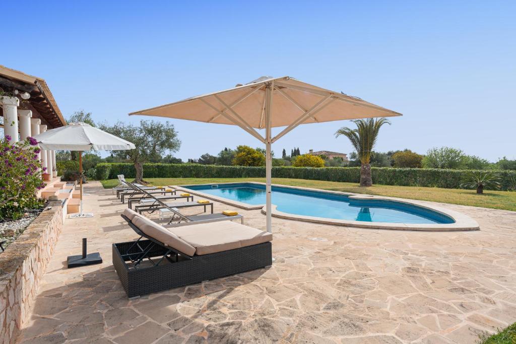 Bazén v ubytování Villa Korema en Portocolom, Pool, Bbq, Wifi nebo v jeho okolí