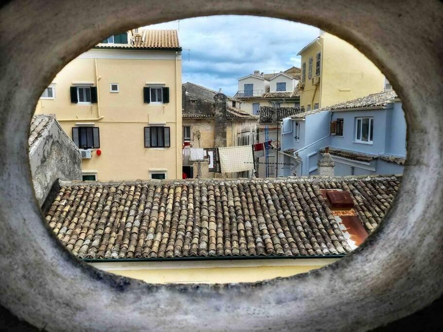 a view from the roof of a building at “Marko’s Center Beautiful House” in Corfu