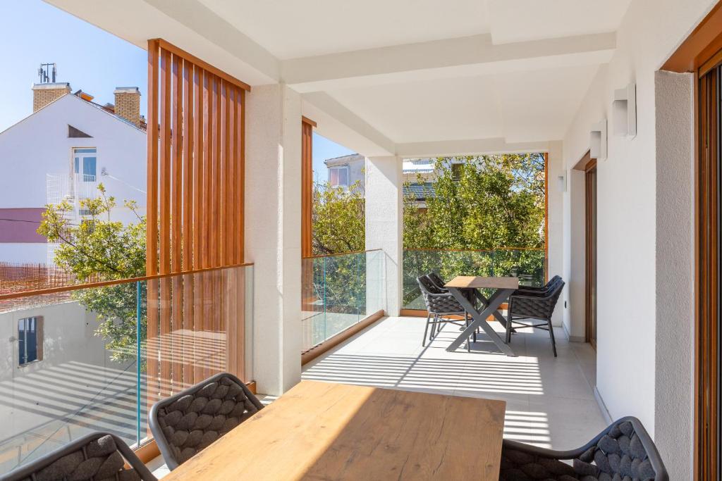 Balkón nebo terasa v ubytování Kovač Family Suites