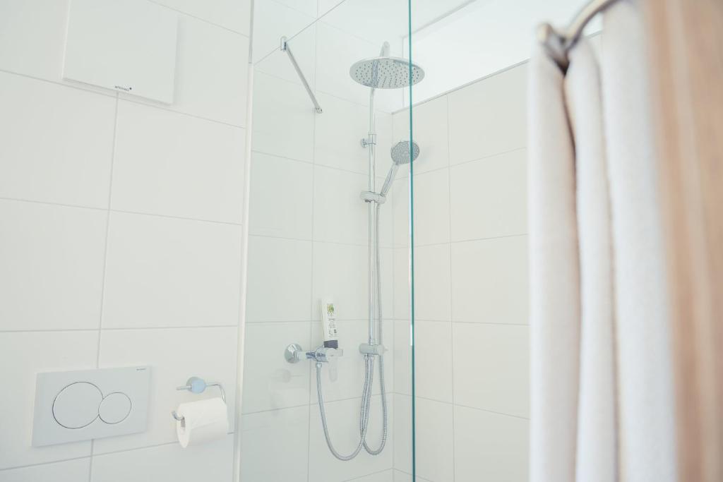Koupelna v ubytování Hotel Kendler